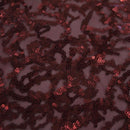 Coral Reef Stretch Mesh Sequin Fabric | Blue Moon Fabrics