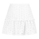 Eyelet Polyester Spandex Jacquard Fabric | Blue Moon Fabrics