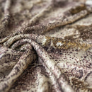 Golden Anaconda Printed Flip Sequin on Spandex Fabric | Blue Moon Fabrics