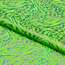 Funky Leopard Hologram Spandex Fabric | Blue Moon Fabrics