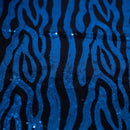 Zebra Glitz Spandex Sequin Fabric | Blue Moon Fabrics