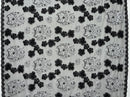 Black Hibiscus Flowers Tonga Seal Lace | Islands Fabric