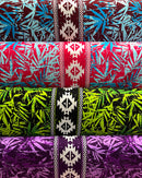 Areca Palm Tree Leaves Light Barkcloth Fabric | Islands Fabric