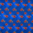 Tiare Waves Traditional Tattoo Polyester Fabric | Islands Fabric