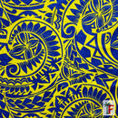 Mana Wave Tatau Cotton Fabric | Islands Fabric