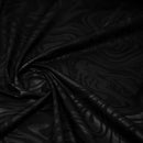 Marble Foil Printed Nylon Spandex Superflex Fabric | Blue Moon Fabrics