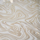 Marble Foil Printed Nylon Spandex Superflex Fabric | Blue Moon Fabrics