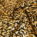 Madagascar Foiled Spandex Fabric | Blue Moon Fabrics