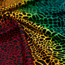 Multicolor Safari Spots Printed Spandex Fabric | Blue Moon Fabrics