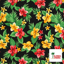 Dual Color Tropical Clusters Peachskin Fabric | Islands Fabric