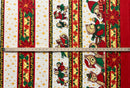 First measurement of Poinsettia Bears Polyester Fabric