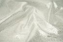 Snow Storm Metallic Brocade Fabric | Blue Moon Fabrics