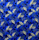 Blue colored Split Leaf Hammock Fern Fabric