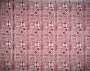 Red colored Traditional Polynesian Tapa Polyester Fabric