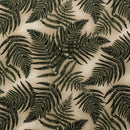 Beige colored Floating Leaves Fabric