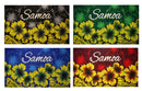 Swatches of Hibiscus Samoa Polyester Sarong