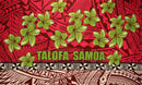 Pink colored Talofa Samoa Plumeria Sarong | Islands Fabric